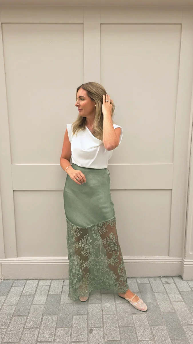 Rae Skirt Khaki - Image 3