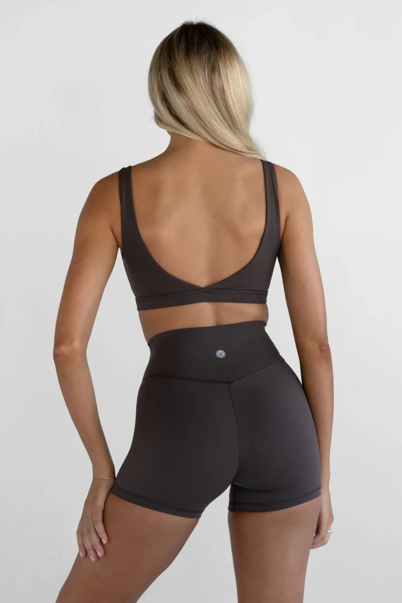4" Sculpt Bike Shorts - Dark Chocolate - Image 3