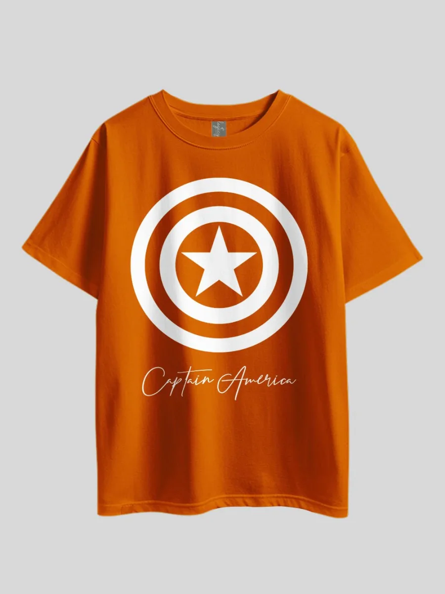 "Captain America Shield" Graphic Printed Drop Shoulder T-shirt Legacy Boutiques Dhaka - Image 7