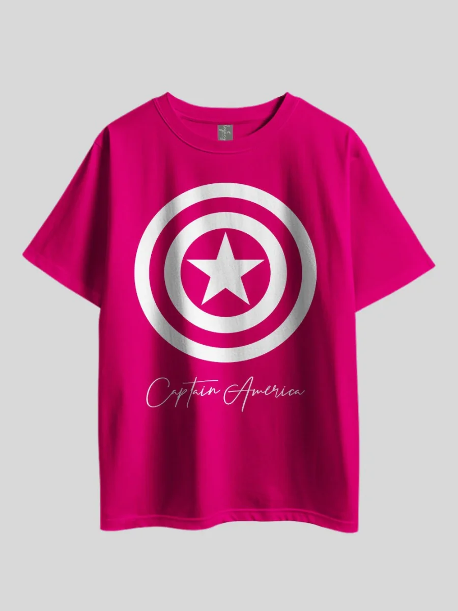 "Captain America Shield" Graphic Printed Drop Shoulder T-shirt Legacy Boutiques Dhaka - Image 8
