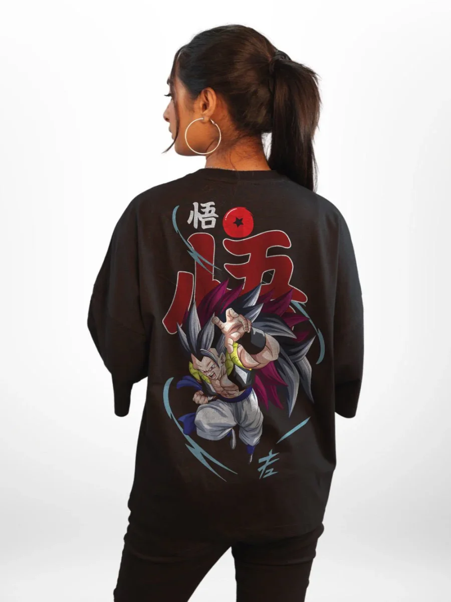DRAGON BALL: GOGETA Anime Character Graphic Printed Womens Drop Shoulder T-shirt Legacy Boutiques Bangladesh - Image 2